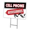 Signmission Cell Phone Accessories Yard & Stake outdoor plastic coroplast window, C-2436 Cell Phone Accessories C-2436 Cell Phone Accessories - alternate 1